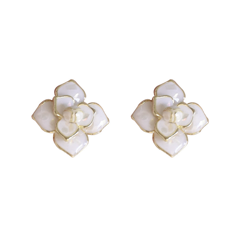 French Chic Elegant Phoenix Blossom Silver Earrings - Rare Visual - Rare Visual Jewelry