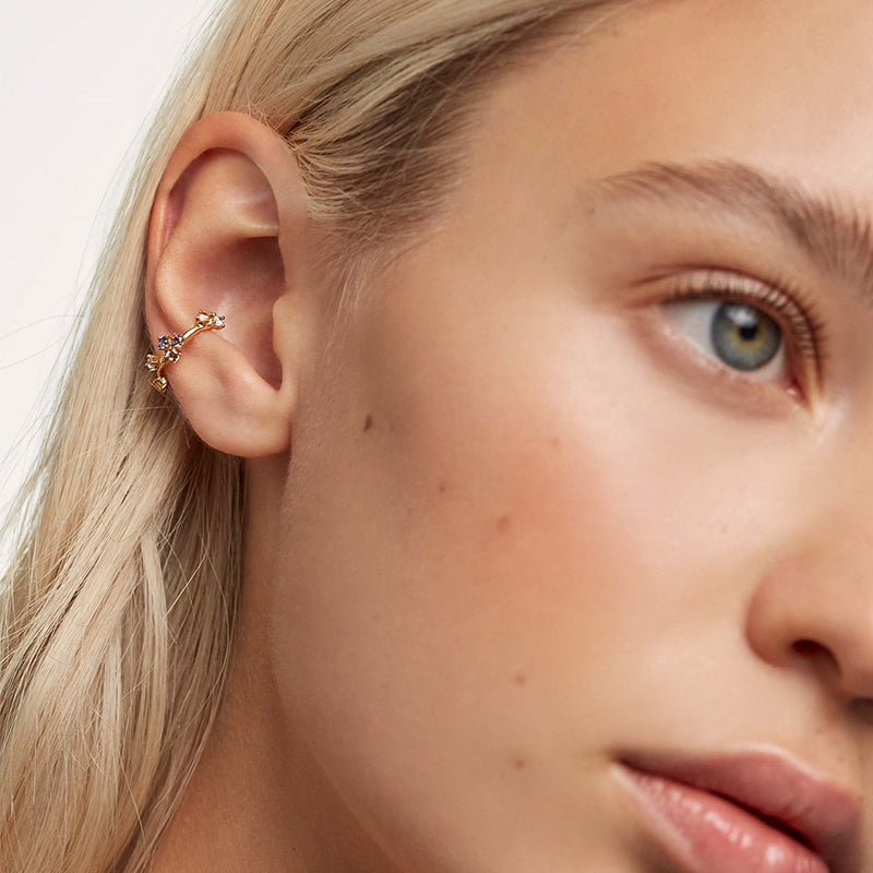 Vine Colored Zircon Stud Earrings