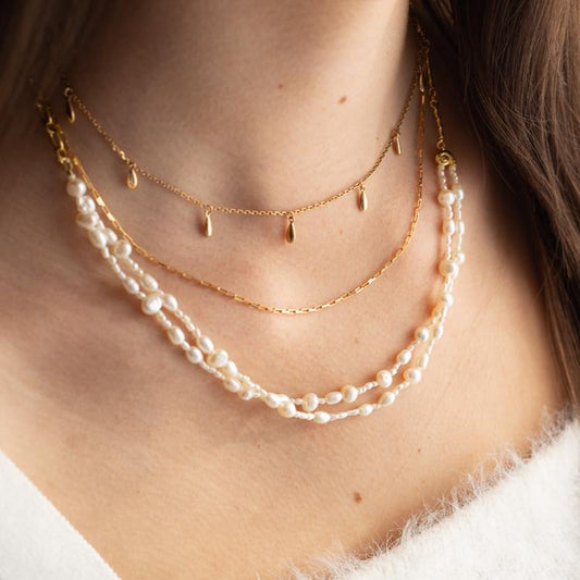 French Retro Water Drop Collarbone Necklace - Rare Visual Jewelry