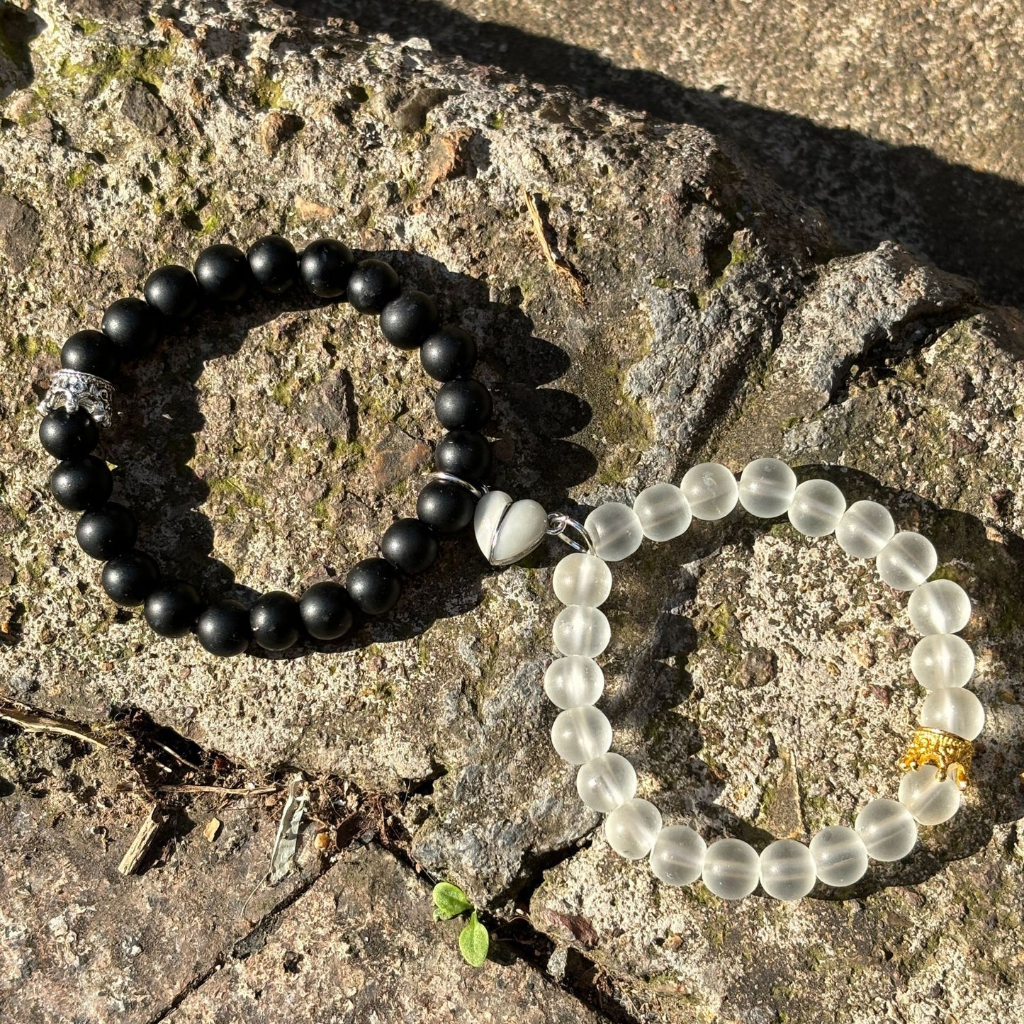 Magnetic Heart Bracelet Pair