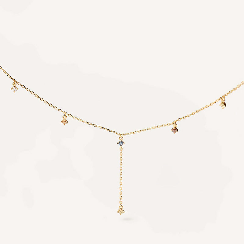 Light Luxury Fringed Stone Necklace - Rare Visual Jewelry