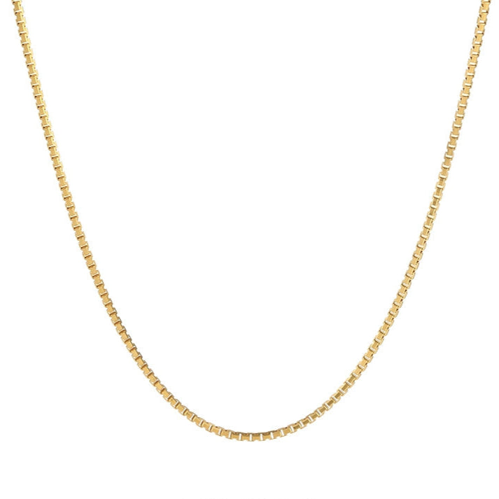 Premium Sense Minimalist Sterling Silver Octagonal Box Clavicle Chain - Rare Visual Jewelry