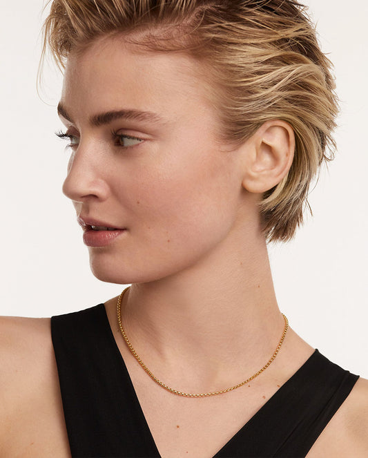 Premium Sense Minimalist Sterling Silver Octagonal Box Clavicle Chain - Rare Visual Jewelry