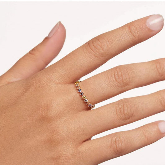 Vintage Colored Gemstone Ring - Rare Visual Jewelry