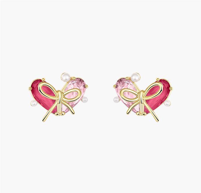 Sweet Heart Stud Earrings