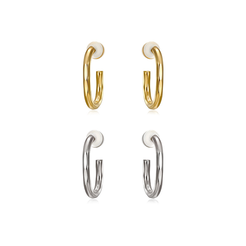 Extremely Simple And Versatile Metal Earrings