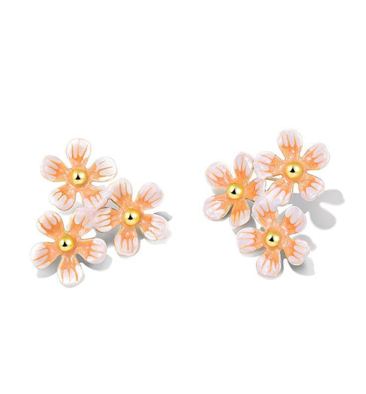 Vitality Flower Cluster Earrings - Rare Visual Jewelry
