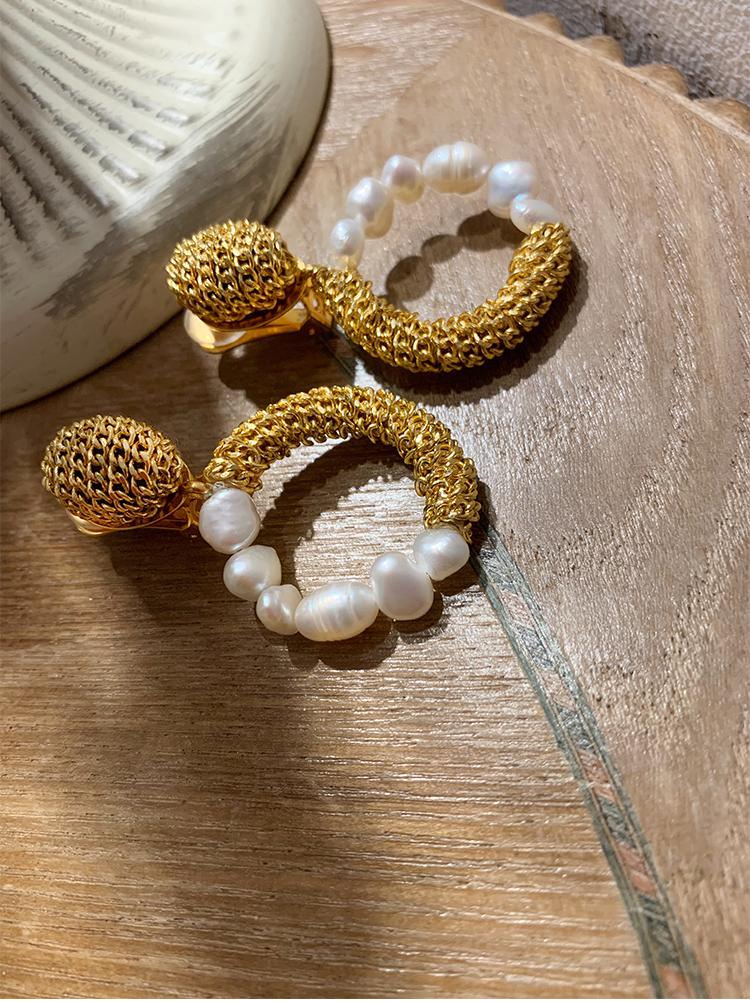 Vintage High-grade Chain Pearl Earrings