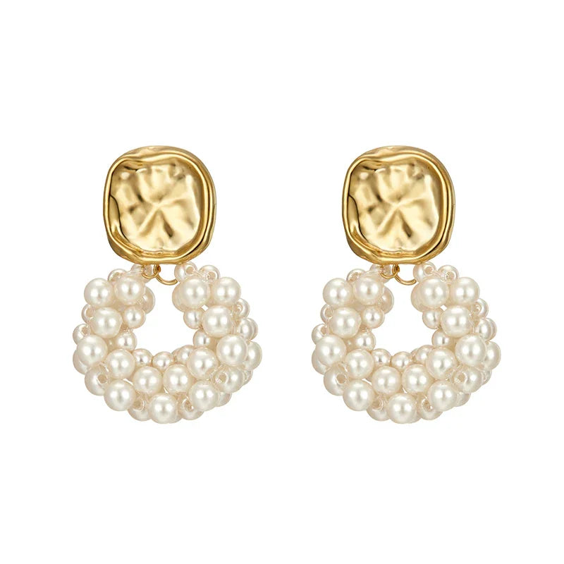 Vintage Inspired Statement Pearl Earrings - Rare Visual - Rare Visual Jewelry