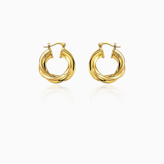 Minimalism Twisted Rope Hoop Earrings - Rare Visual Jewelry
