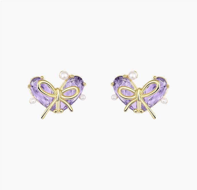 Sweet Heart Stud Earrings
