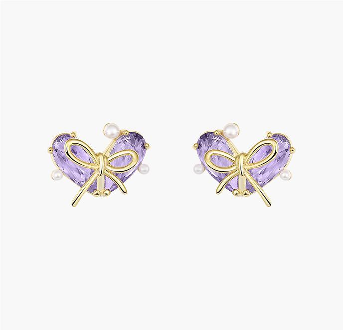 Sweet Heart Stud Earrings