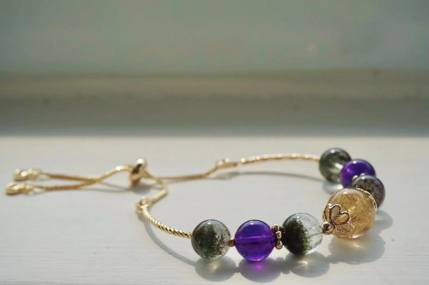 Handmade rose quartz natural crystal bracelet – Rare Visual