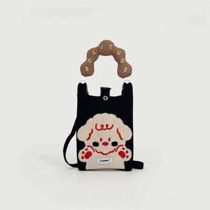 Cute Knit Mini Crossbody Phone Bag