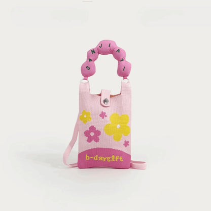 Cute Knit Mini Crossbody Phone Bag