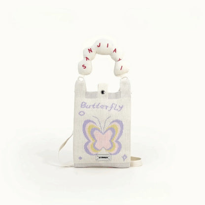 Cute Knit Mini Crossbody Phone Bag