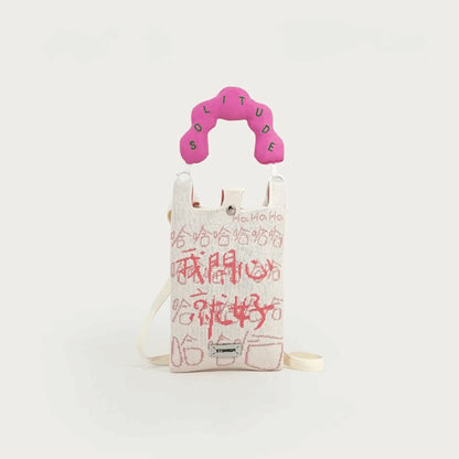 Cute Knit Mini Crossbody Phone Bag