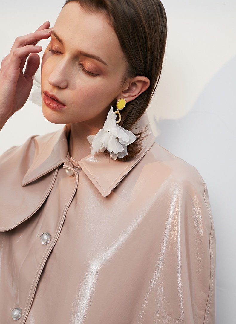 Light Temperament And Smart Petal Earrings - Rare Visual Jewelry