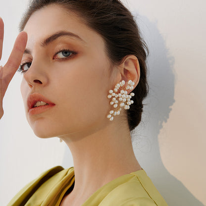 Firework Pearl Adjustable Earring - Rare Visual Jewelry