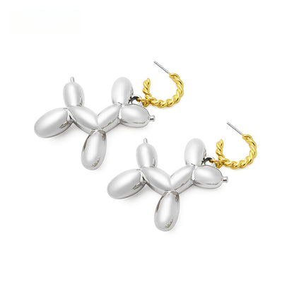 Balloon Puppy Dangle Earrings - Rare Visual Jewelry
