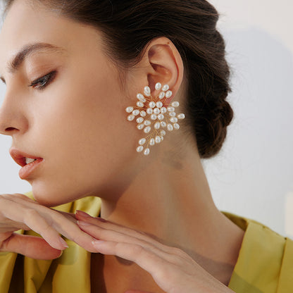 Firework Pearl Adjustable Earring - Rare Visual Jewelry