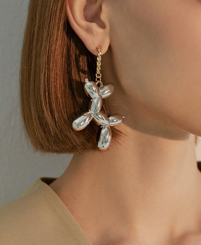 Balloon Puppy Dangle Earrings - Rare Visual Jewelry