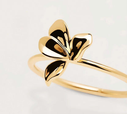 Romantic Floral Circle Ring - Rare Visual Jewelry