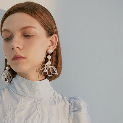 Fresh Soft Pearl & Bead Earrings - Rare Visual Jewelry