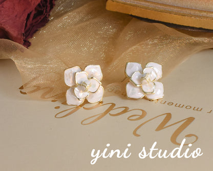 French Chic Elegant Phoenix Blossom Silver Earrings - Rare Visual - Rare Visual Jewelry