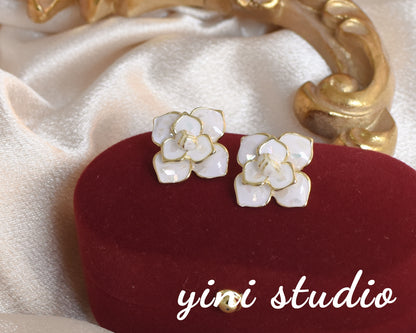 French Chic Elegant Phoenix Blossom Silver Earrings - Rare Visual - Rare Visual Jewelry