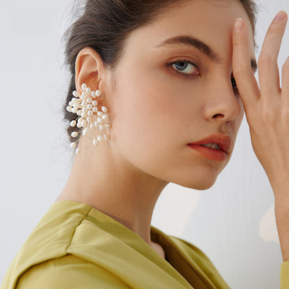 Firework Pearl Adjustable Earring - Rare Visual Jewelry