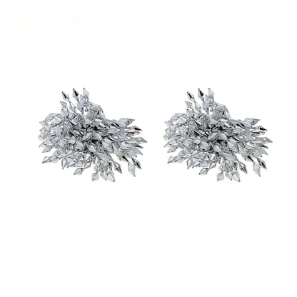 Fireworks Silver Statement Earrings - Rare Visual Jewelry