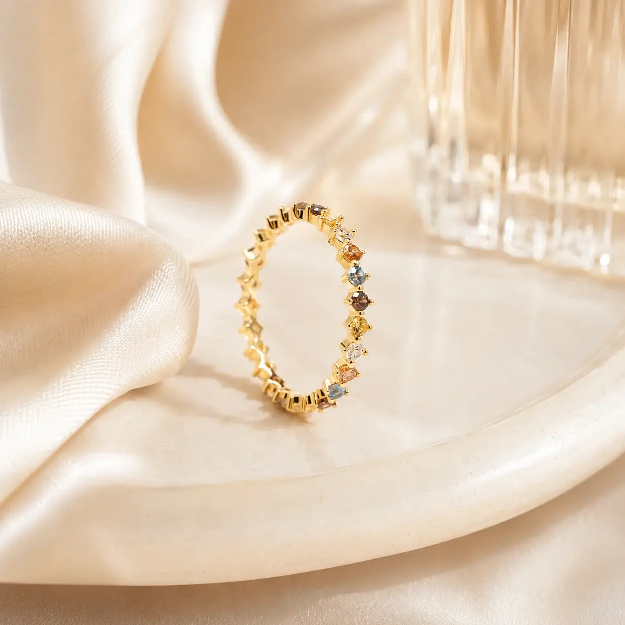 Vintage Colored Gemstone Ring