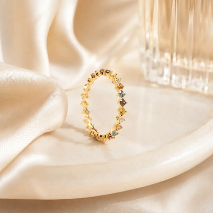 Vintage Colored Gemstone Ring