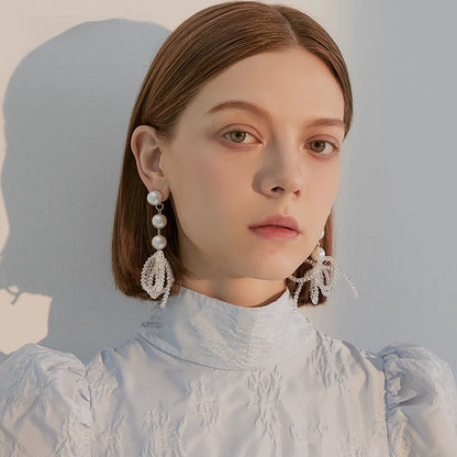 Fresh Soft Pearl & Bead Earrings - Rare Visual Jewelry