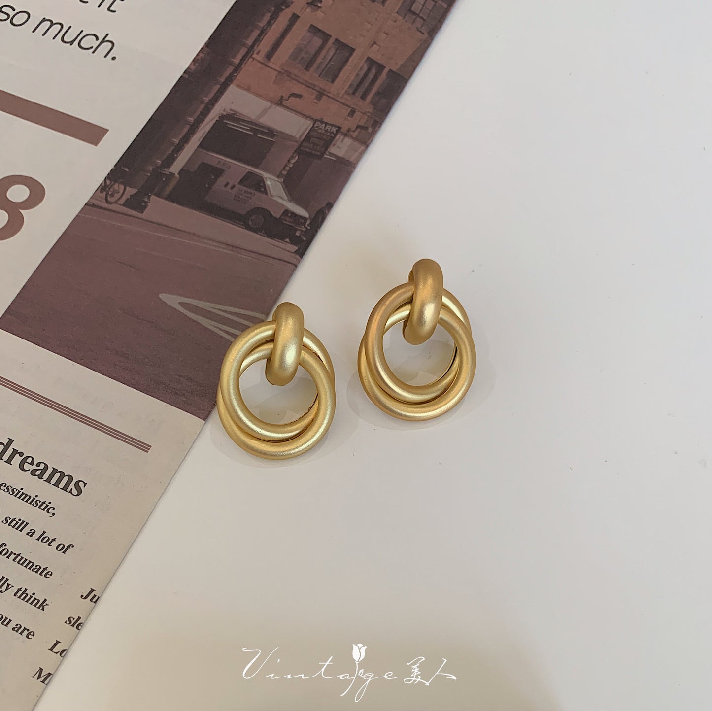 Elegant Metal Geometric Ear Clips