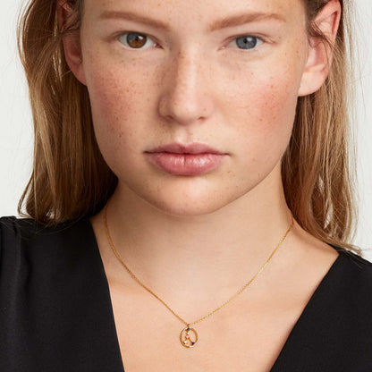 Twelve Constellations Colored Stone Pendant Necklace - Rare Visual Jewelry