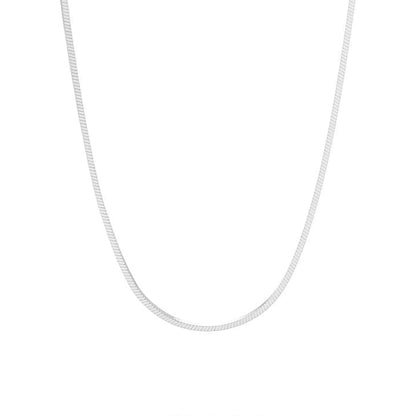 Minimal Light Luxury Square Snake Bone Chain - Rare Visual Jewelry