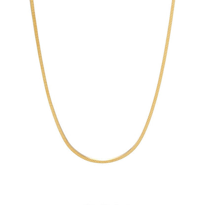 Minimal Light Luxury Square Snake Bone Chain - Rare Visual Jewelry