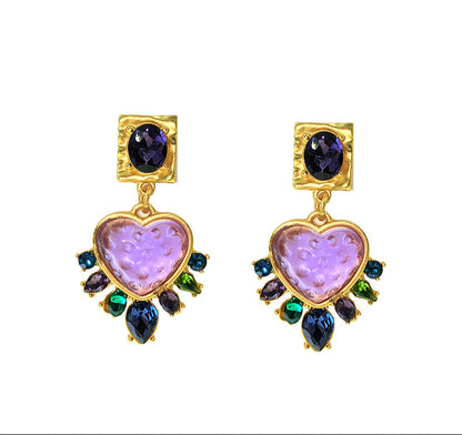 Temperament love long fringed earrings - Rare Visual Jewelry