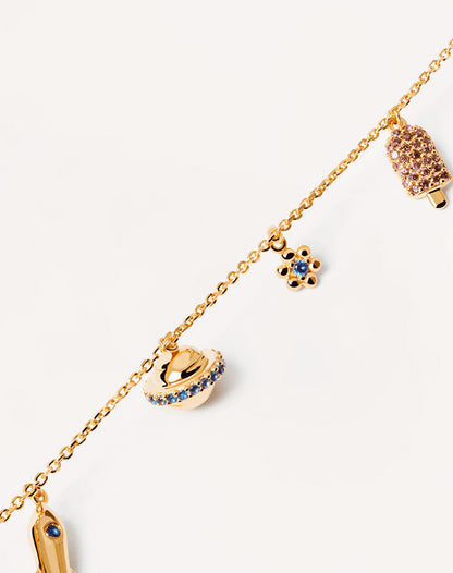 Saturn Rocket Spaceship Pendant Necklace - Rare Visual Jewelry