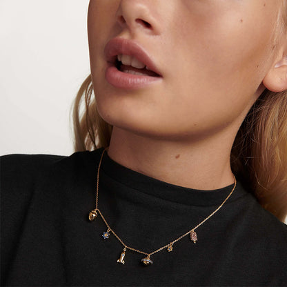 Saturn Rocket Spaceship Pendant Necklace - Rare Visual Jewelry