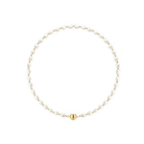 Natural white pearls