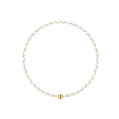 Small Rice Pearl Necklace - Rare Visual Jewelry