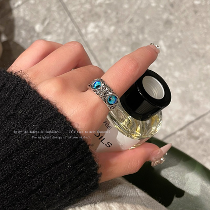 Vintage Owl Adjustable Ring - Rare Visual Jewelry