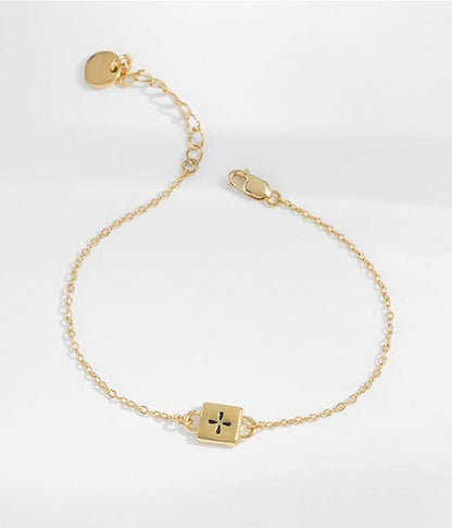 Vintage Four-Leaf Clover Gold Bracelet – Elegant & Lucky | Rare Visual Jewelry - Rare Visual Jewelry