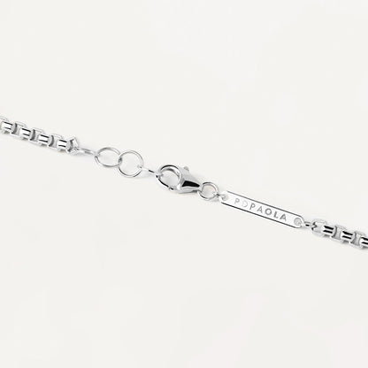 Premium Sense Minimalist Sterling Silver Octagonal Box Clavicle Chain - Rare Visual Jewelry