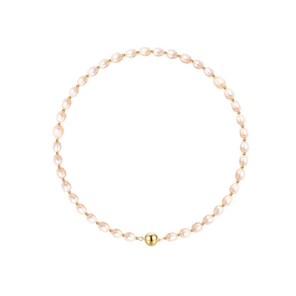 Small Rice Pearl Necklace - Rare Visual Jewelry