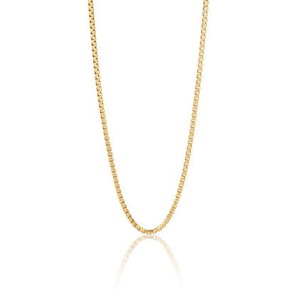 Premium Sense Minimalist Sterling Silver Octagonal Box Clavicle Chain - Rare Visual Jewelry