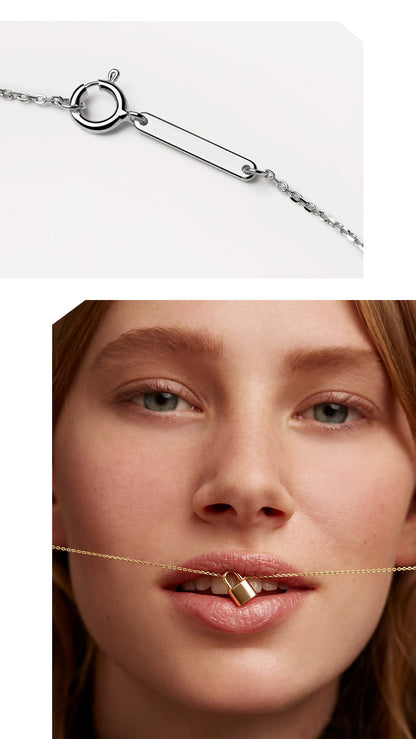 Couple Lock Necklace - Rare Visual Jewelry